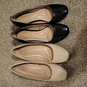 2 Pairs of Deflex Comfort Block Heels